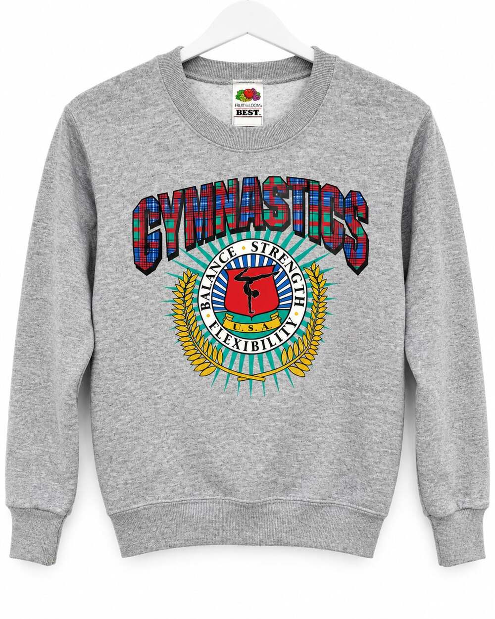 Vintage Gymnastics Sweatshirt – Girls Size 10/12